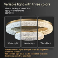 Plafonnier LED rond en laiton au design nordique contemporain. | Marco Lucetti