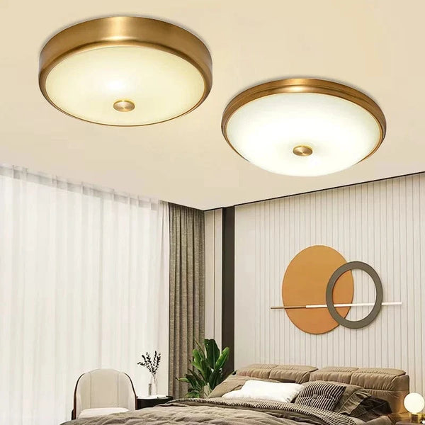 Plafonnier LED rond en verre au design contemporain | Marco Lucetti