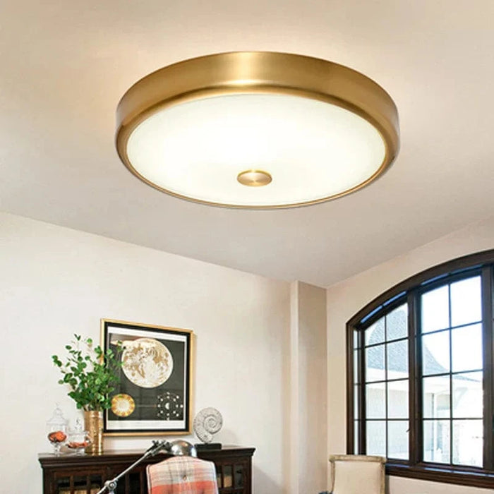 Plafonnier LED rond en verre au design contemporain | Marco Lucetti