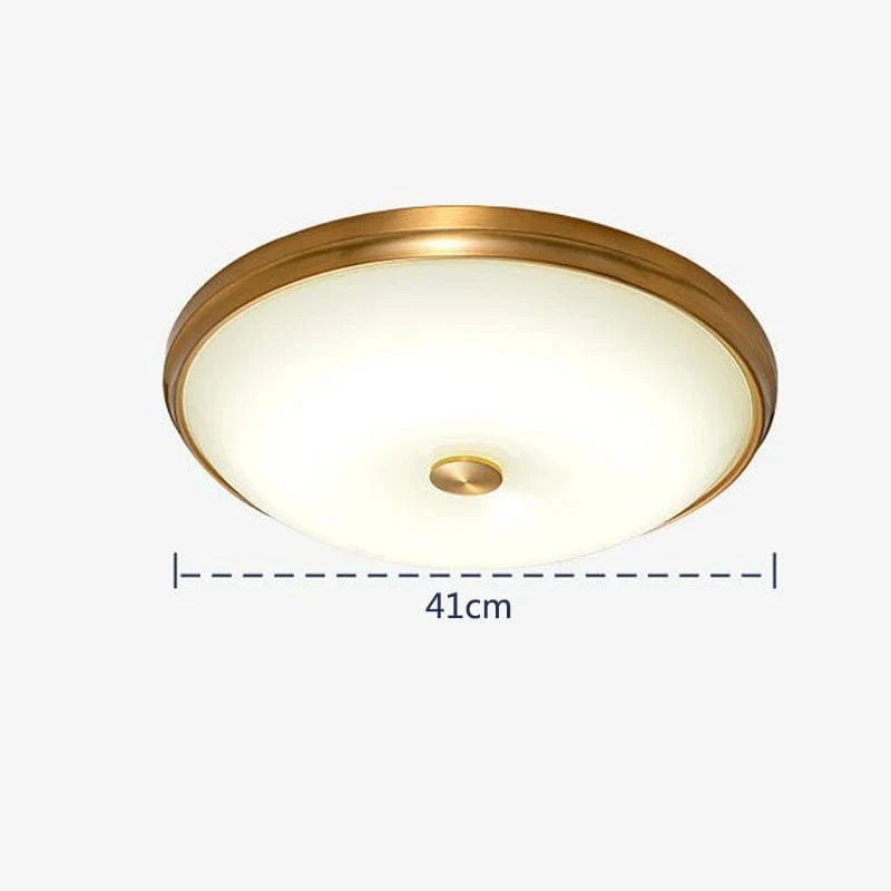 Plafonnier LED rond en verre au design contemporain | Marco Lucetti 41 cm après J.-C. / Blanc froid