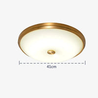 Plafonnier LED rond en verre au design contemporain | Marco Lucetti 41 cm après J.-C. / Blanc froid