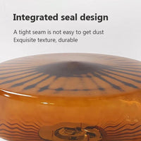 Plafonnier LED Rond en Verre Ondulé Style Rétro Décoratif d'Intérieur | Marco Lucetti