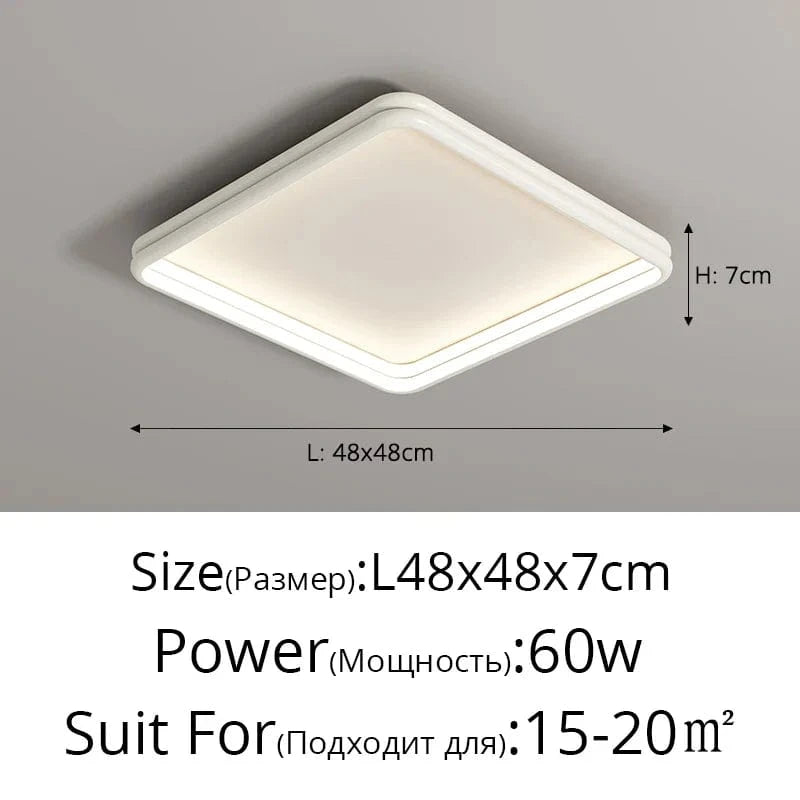 Plafonnier LED Rond Intérieur - Éclairage | Marco Lucetti B Blanc 48cm / Luminosité variable