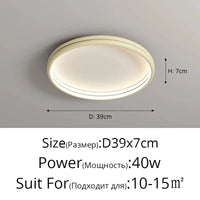 Plafonnier LED Rond Intérieur - Éclairage | Marco Lucetti C 39cm beige / 3 couleurs sans télécommande