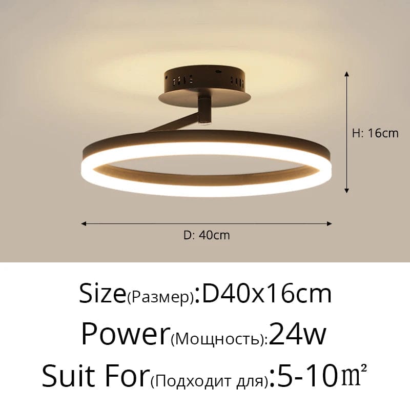 Plafonnier LED Rond Minimaliste | Marco Lucetti
