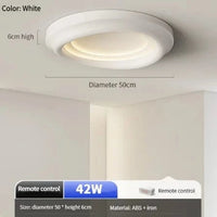 Plafonnier LED rond moderne avec télécommande - Idéal pour une décoration intérieure | Marco Lucetti A2