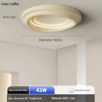 Plafonnier LED rond moderne avec télécommande - Idéal pour une décoration intérieure | Marco Lucetti A3