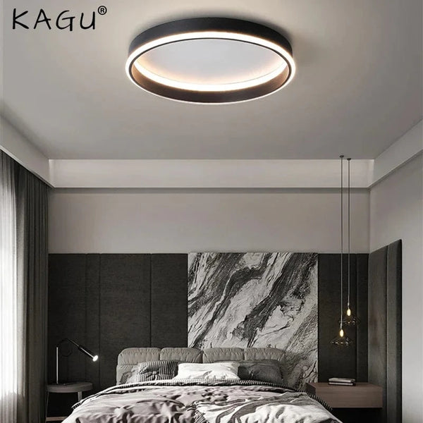 Plafonnier LED rond moderne pour une décoration nordique de chambre ou de salon | Marco Lucetti