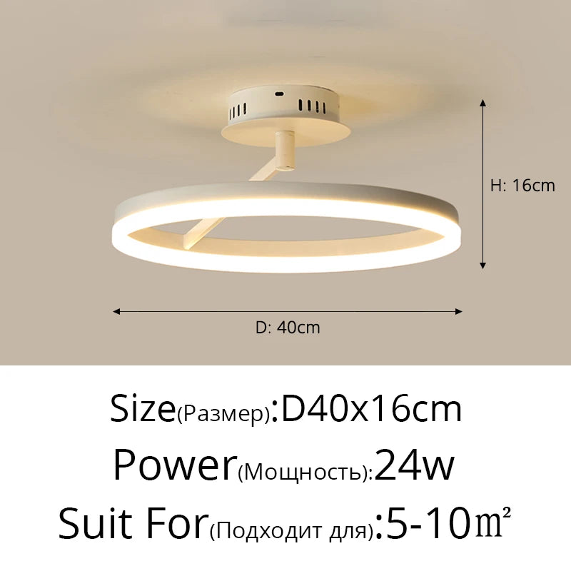 Plafonnier LED Rond Minimaliste