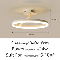 Plafonnier LED Rond Minimaliste