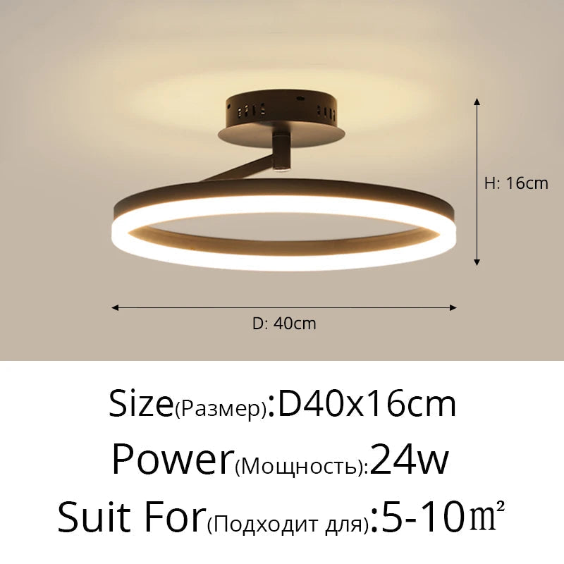 Plafonnier LED Rond Minimaliste