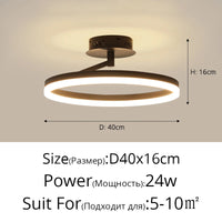 Plafonnier LED Rond Minimaliste