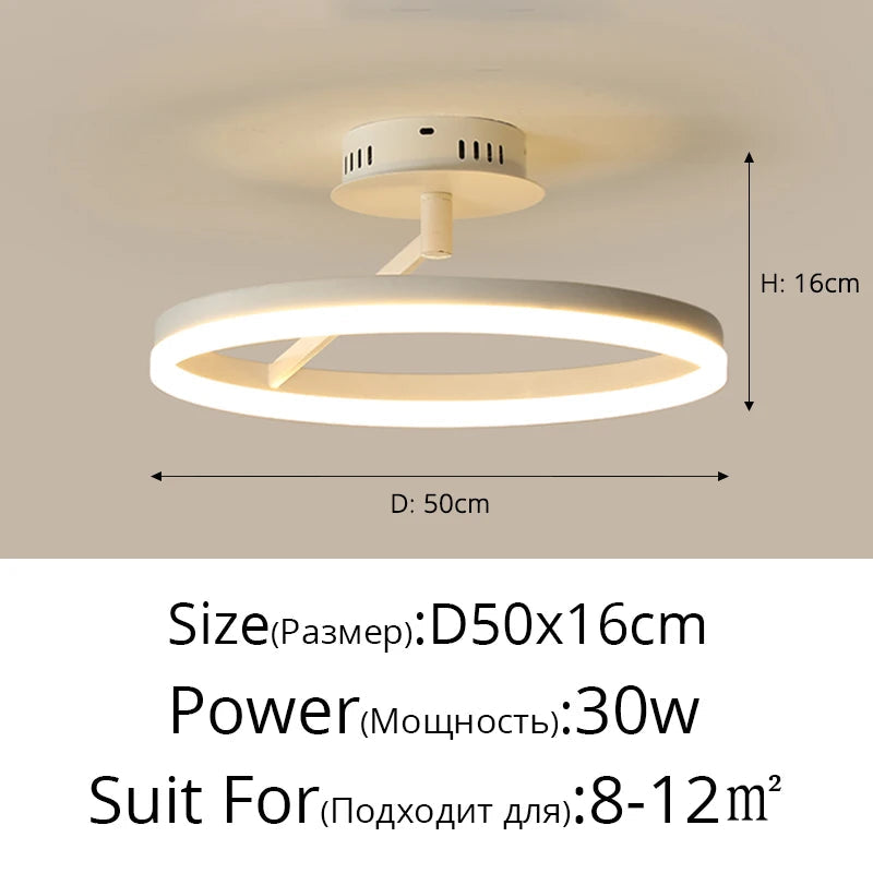 Plafonnier LED Rond Minimaliste