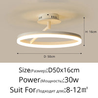Plafonnier LED Rond Minimaliste