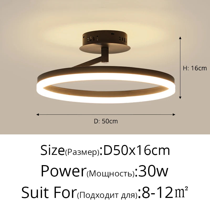 Plafonnier LED Rond Minimaliste