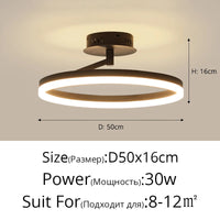 Plafonnier LED Rond Minimaliste