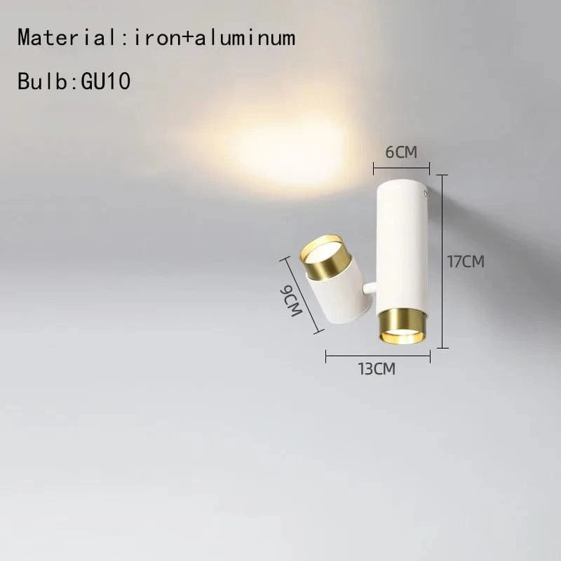 Plafonnier LED Rotatif Atmosphère Deux LEDs | Marco Lucetti Blanc / Blanc froid