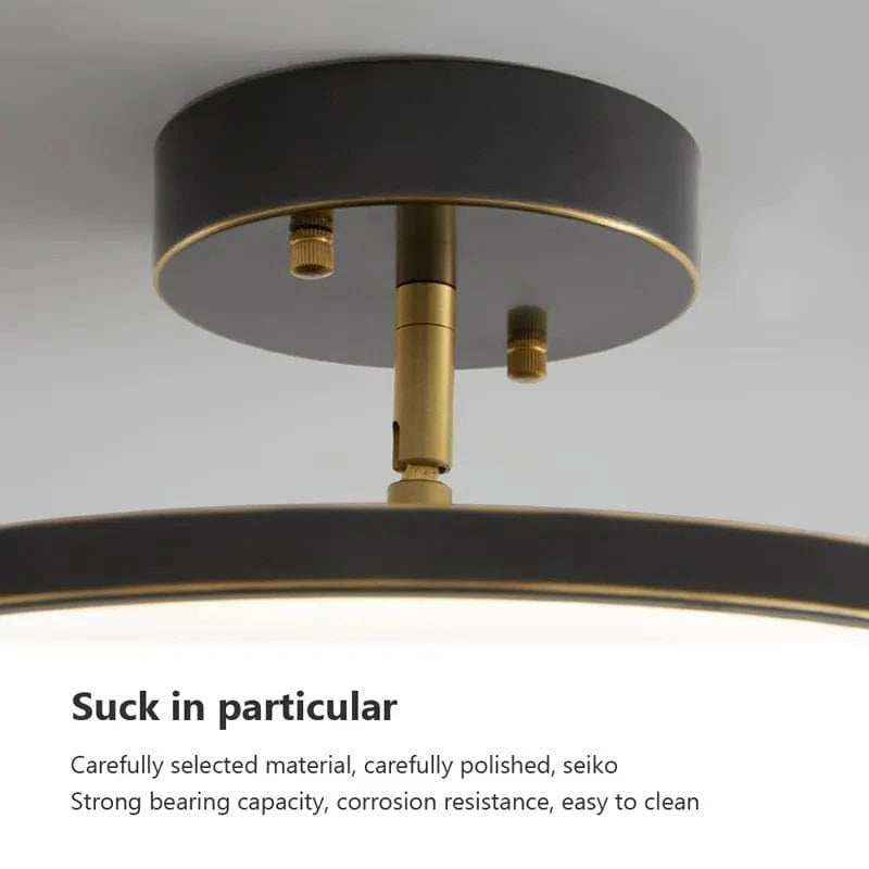 Plafonnier LED Rotatif Cuivre | Marco Lucetti