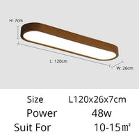 Plafonnier LED Scandinave Agara | Marco Lucetti 120 cm - 48w / Chaude