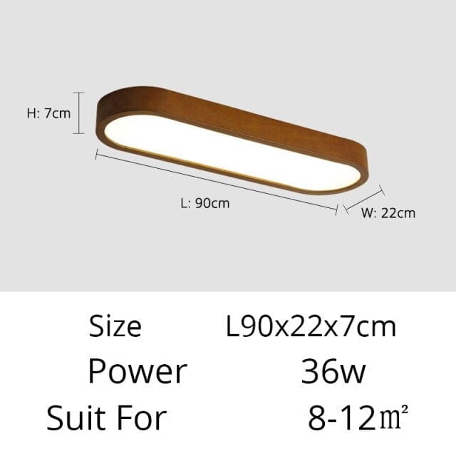 Plafonnier LED Scandinave Agara | Marco Lucetti 90 cm - 36w / Chaude