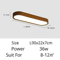 Plafonnier LED Scandinave Agara | Marco Lucetti 90 cm - 36w / Chaude
