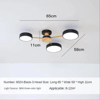 Plafonnier LED Scandinave Chic | Marco Lucetti 3 lampes noires / CHINE