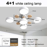 Plafonnier LED Scandinave Chic | Marco Lucetti 4et1 blanc / CHINE