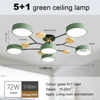 Plafonnier LED Scandinave Chic | Marco Lucetti 5 et 1 vert / CHINE