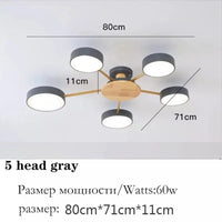 Plafonnier LED Scandinave Chic | Marco Lucetti 5gris clair / CHINE