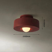 Plafonnier LED Scandinave Minimaliste | Marco Lucetti Rouge brique