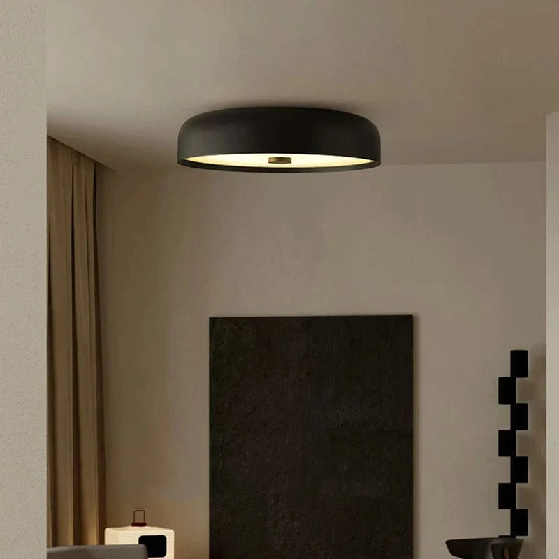 Plafonnier LED Scandinave Orange/Noir/Blanc | Marco Lucetti