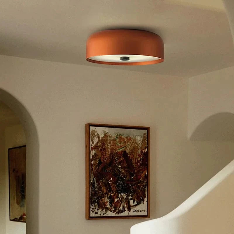 Plafonnier LED Scandinave Orange/Noir/Blanc | Marco Lucetti