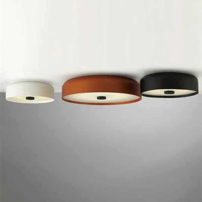 Plafonnier LED Scandinave Orange/Noir/Blanc | Marco Lucetti