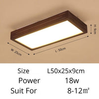 Plafonnier LED Scandinave Rectangulaire Aquilina | Marco Lucetti 50 x 25 cm / Chaude