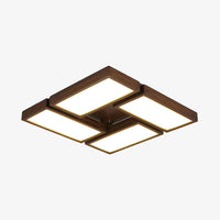 Plafonnier LED Scandinave Rectangulaire Aquilina | Marco Lucetti 76 x 76 cm / Chaude