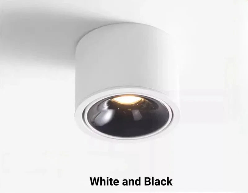 Plafonnier LED Seamless Dimming Circular. | Marco Lucetti Blanc et noir / Lumière neutre / 7W à intensité variable