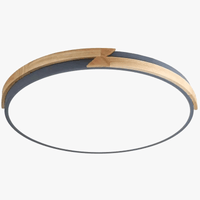 Plafonnier LED Signify ultra-mince avec intensité variable en bois | Marco Lucetti