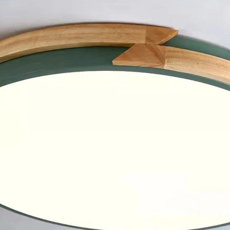 Plafonnier LED Signify ultra-mince avec intensité variable en bois | Marco Lucetti