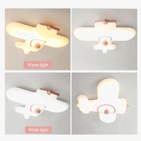 Plafonnier LED "Sky Kids" en forme d'avion pour chambre d'enfants | Marco Lucetti