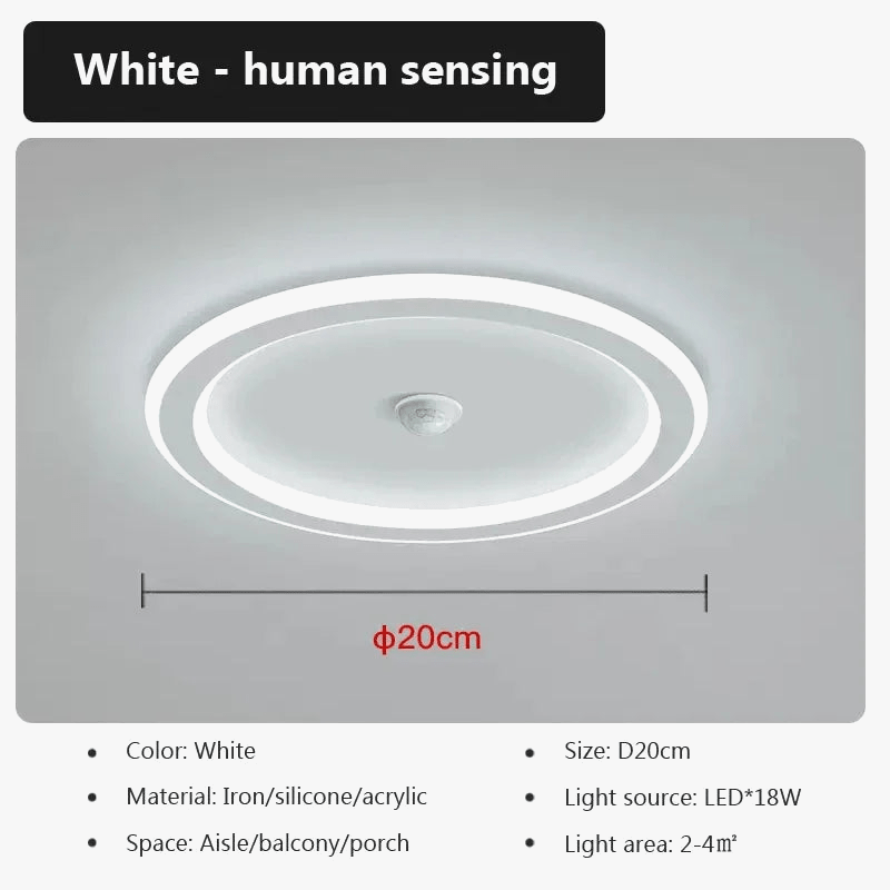 Plafonnier LED Smart avec capteur humain et éclairage d'intérieur | Marco Lucetti