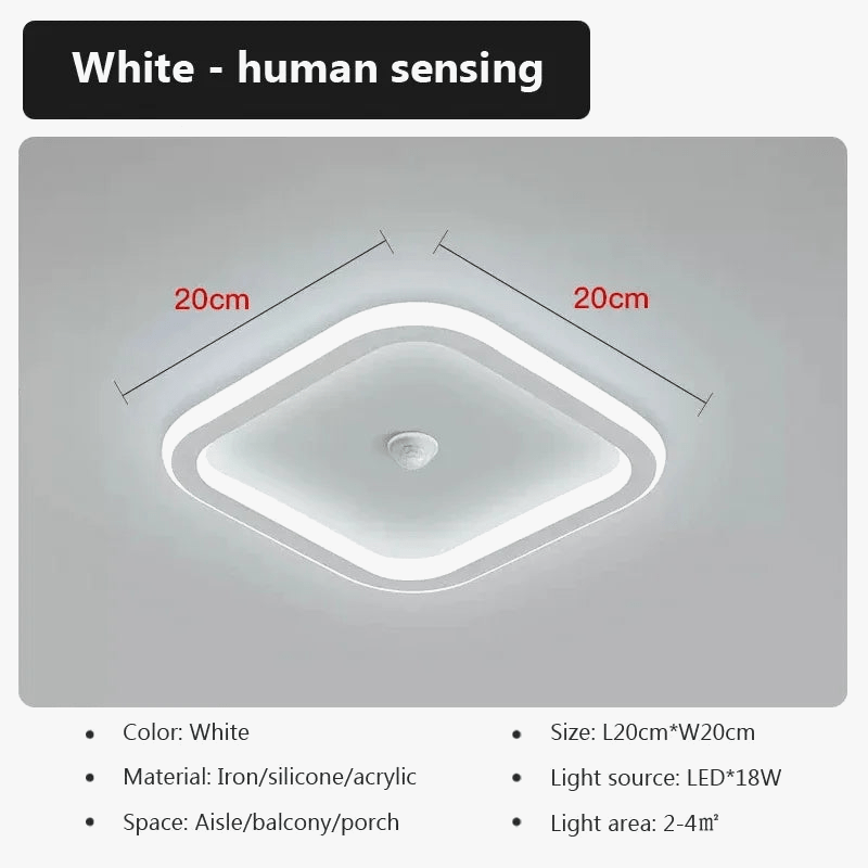 Plafonnier LED Smart avec capteur humain et éclairage d'intérieur | Marco Lucetti