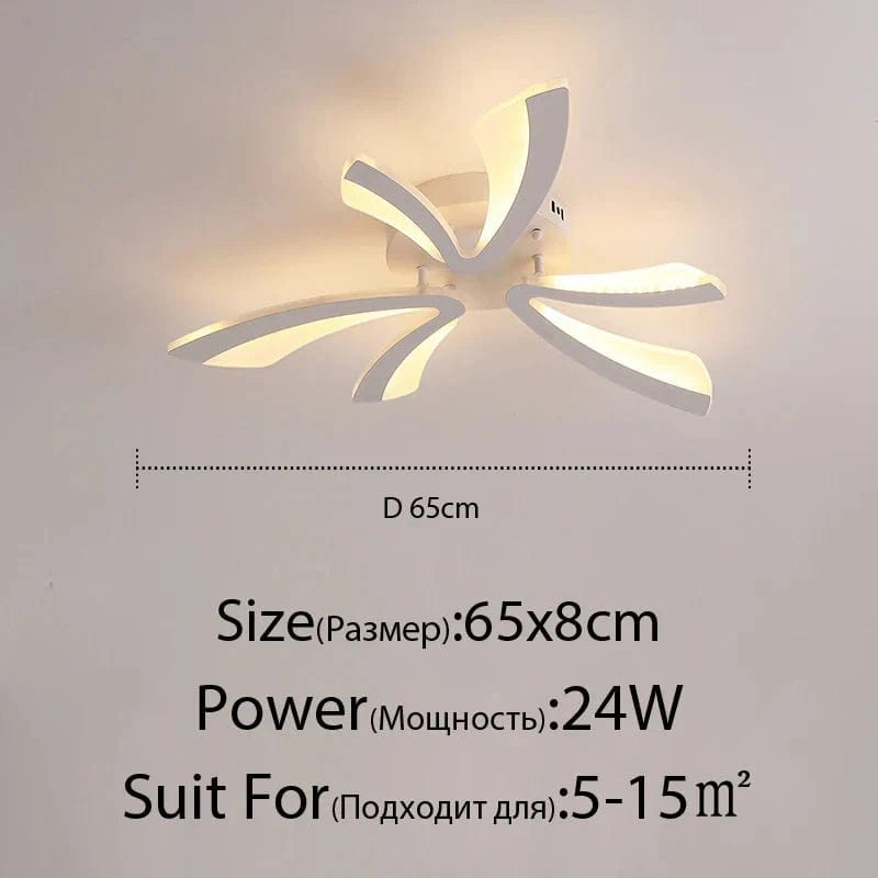 Plafonnier LED Smart en acrylique | Marco Lucetti Blanc 65cm 3 Têtes