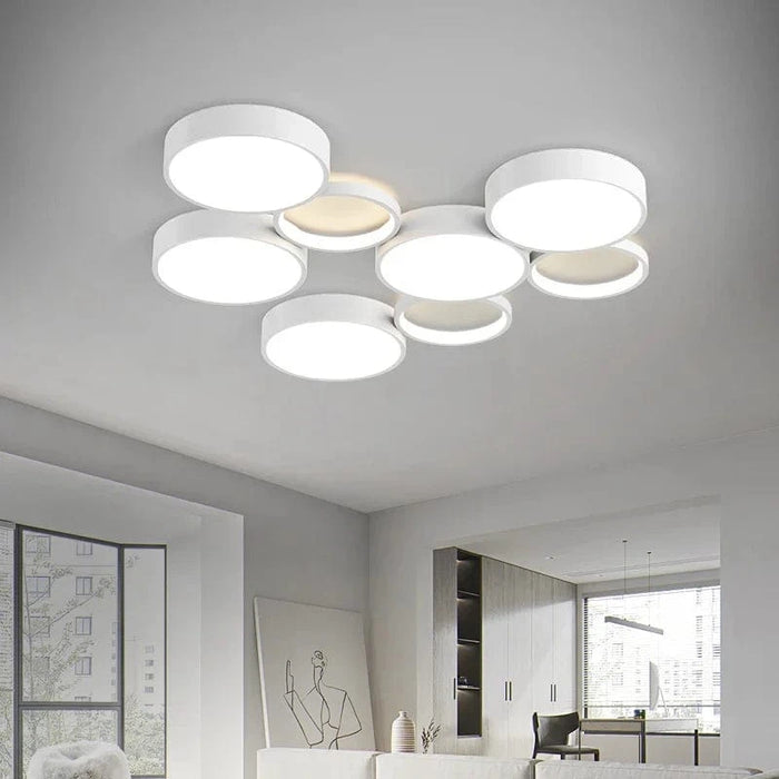 Plafonnier LED Smart Minimaliste pour Salon Chambre - Cercles Modernes | Marco Lucetti