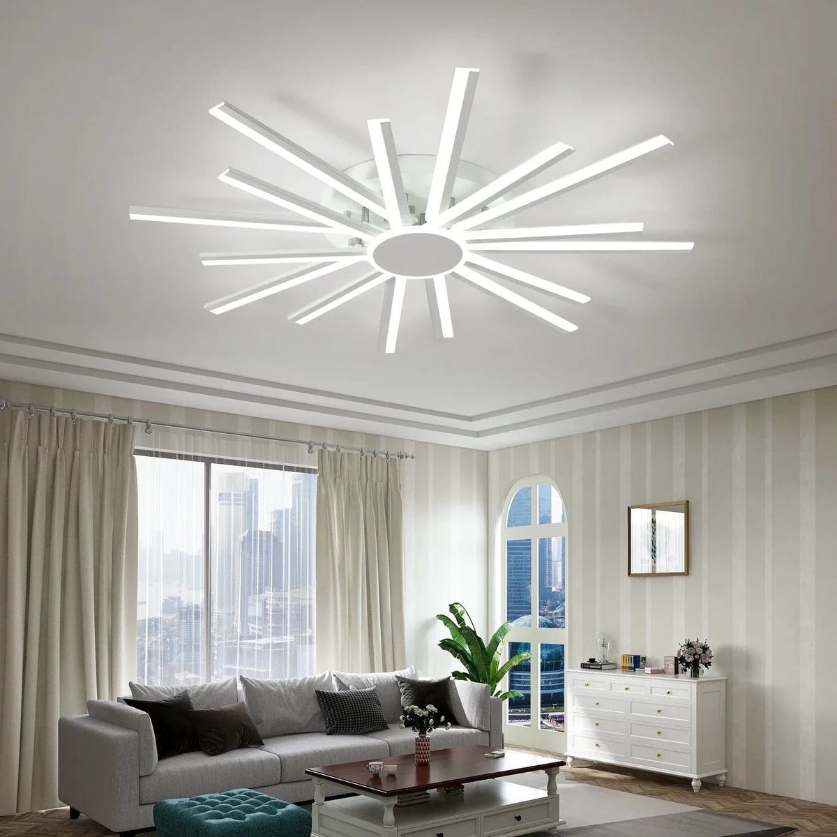 Plafonnier LED Smart Modern avec Intensité Variable et Télécommande | Marco Lucetti