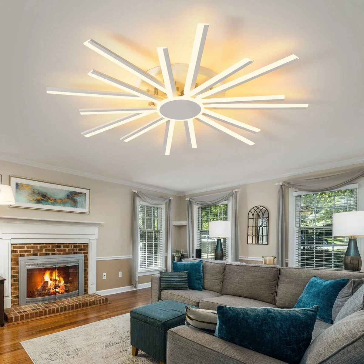 Plafonnier LED Smart Modern avec Intensité Variable et Télécommande | Marco Lucetti