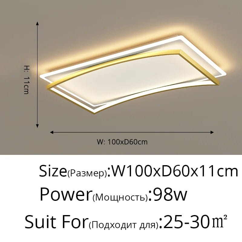 Plafonnier LED Smart Square : intensité réglable avec télécommande | Marco Lucetti