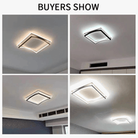 Plafonnier LED Smart Square : intensité réglable avec télécommande | Marco Lucetti