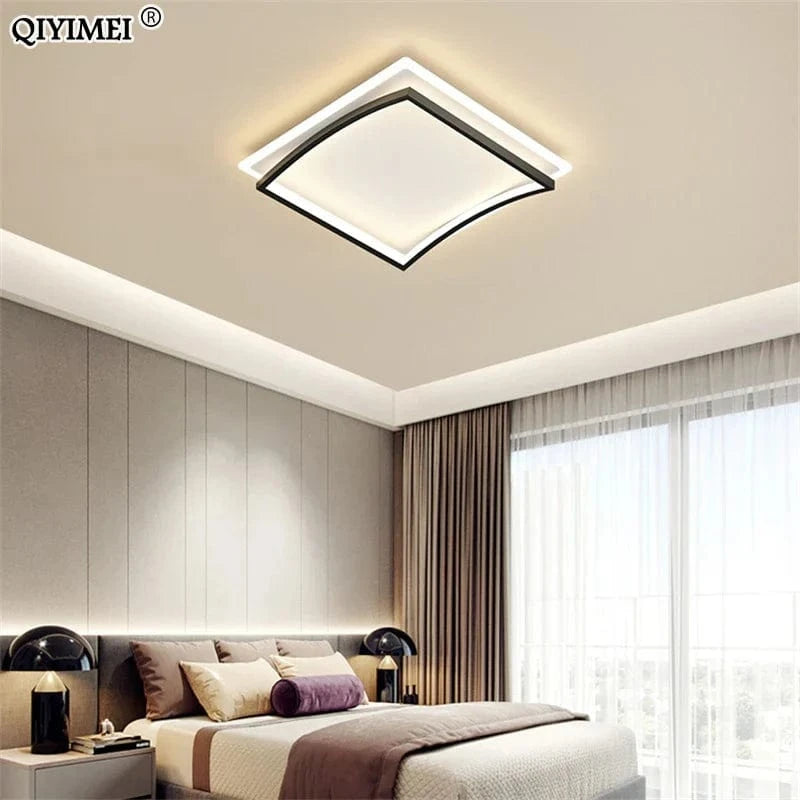 Plafonnier LED Smart Square : intensité réglable avec télécommande | Marco Lucetti