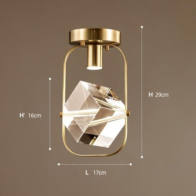 Plafonnier LED Sollya Crystal Square | Marco Lucetti