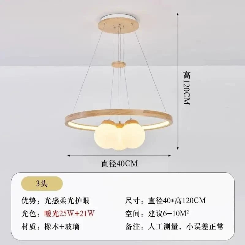 Plafonnier LED Sphère en Verre Design Moderne | Marco Lucetti 3 têtes 40cm / Blanc froid 6000K